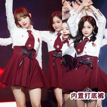 The Universe Girl Performing a Korean Women's Group singing suit students cheerleaders cheerleading jazz dance costume