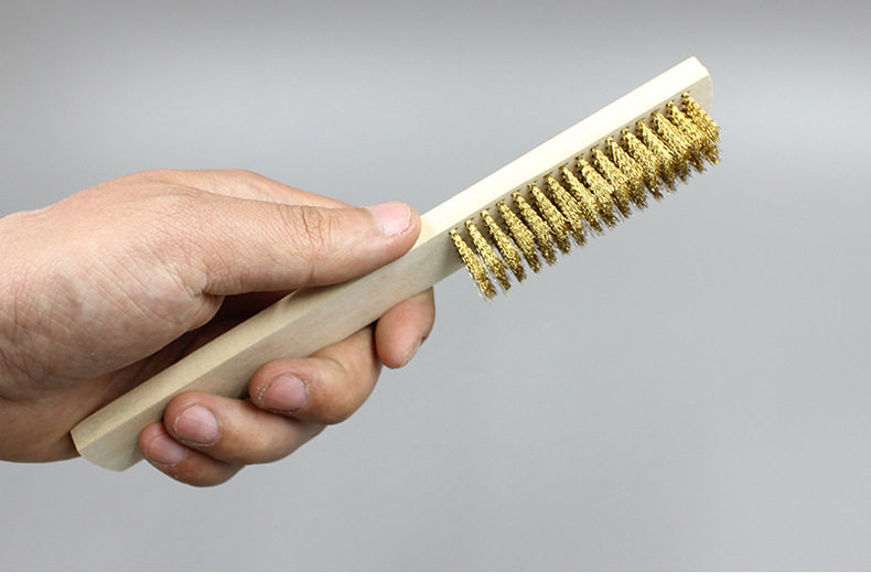 小号钢丝刷 铜丝刷 铁刷子 硬毛刷 除漆除锈刷子抛光钢丝板刷