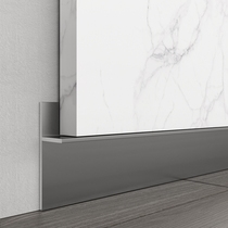 Zhiyong skirting line Aluminum alloy concealed board Floor foot line Floor angle line Floor heating gypsum wall paste closed edge strip
