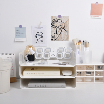 ins style simple student desktop shelf folder storage rack stationery book finishing rack multi-layer can be superimposed