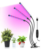 Full spectrum plant growth lamp clip USB fill light can be timed dimming 360 degrees gooseneck greenhouse gardening succulent