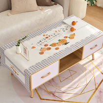 Tablecloth dustproof and waterproof coffee table cloth Rectangular cotton and linen coffee table pad table pad cloth art small fresh modern household cloth pad