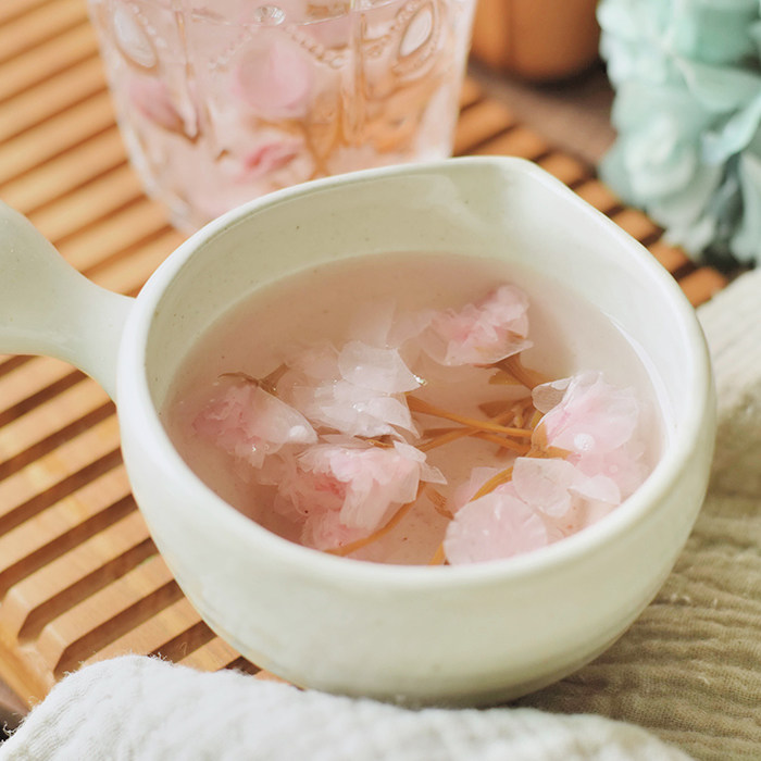 十年志  手制京都盐渍樱花茶20克 在水中盛放的美丽 三件包邮