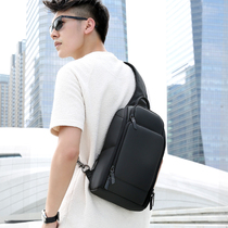 Chest bag mens fashion trend brand shoulder messenger bag mens street sports Korean version of student casual large capacity small backpack