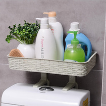 Creative No Mark Wall-mounted Toilet Toilet Upper Shelf Toilet Bathroom Bathroom No-Perforated Debris Containing Shelf