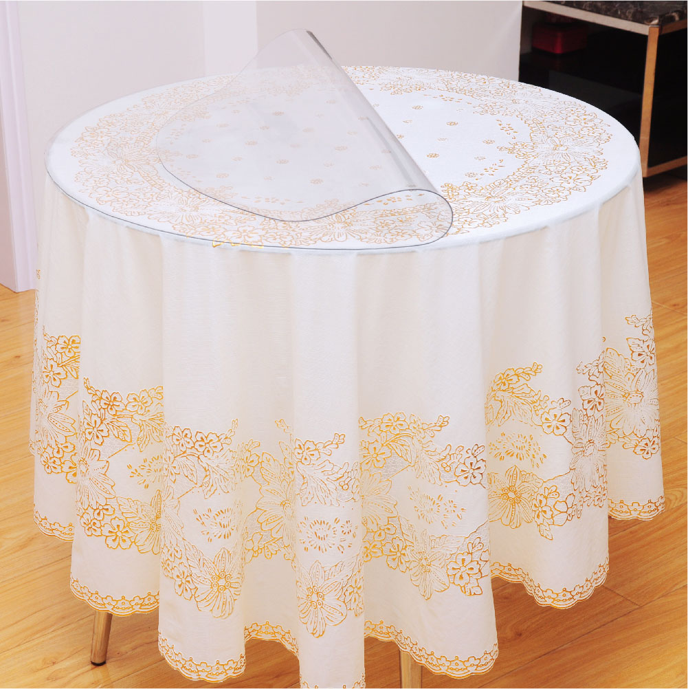 【给利伴】免费领淘宝网防水桌布蕾丝免洗餐桌布艺塑料欧式台布pvc