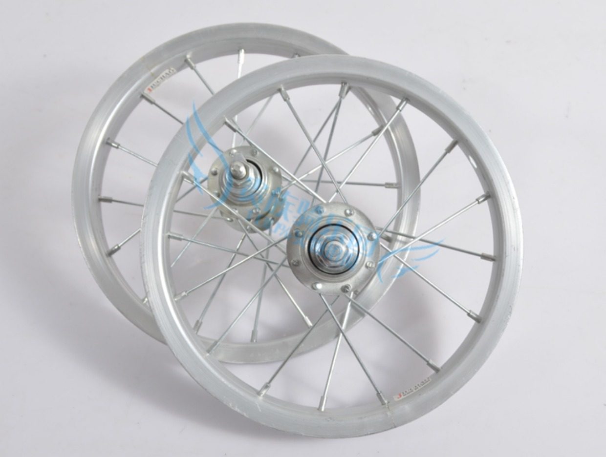 童车车轮配件儿童自行车轮胎车圈12/14/16/18/20寸前轮后轮圈铝圈_7折