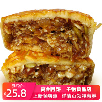 High State Hongfu Special Five-jen Moon Cake Guangdong Province Old Mid-Autumn Traditional Wide Style Pastry Lush Bagged Pastry Cake