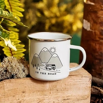 Outdoor Mountain Department Leisure self-driving camping Hiking Camping Caravan TRAVEL COFFEE CUP ENAMEL CUP MARK CUP LOVERS CUP