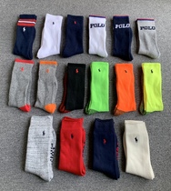 American Pony Sports Casual Towel Bottom Deodorant Comfort Breathable Perspiration Simple Middle Cylinder Pure Color Mid-Waist Male Socks
