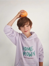 European childrens clothing sports casual fashion boomers size children long sleeves head suede coat with cap jacket hooded sweatshirt