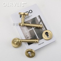OLRVLI retro copper silent door lock gold wooden door lock luxury indoor copper drawn
