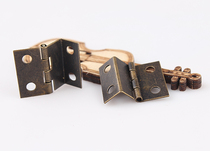 () Three-fold hinge 3-fold hinge 19 long hundred pages 6mm board bronze hinge antique bending hinge