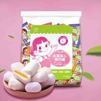 Fujia fruit sandwich marshmallow 300g bag PEKO fudge bulk Net red casual snacks wedding candy candy