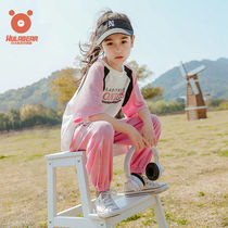 Children's Set Summer Rouge Children's Dress with the new 2022 Korean version of the Children's Fashionable Clothing Sports Clothing