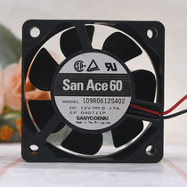 Sanyo Sanyo 6025 12 v0 17A 109R0612S402 laser engraving 6cm Power fan