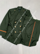 Stock 90 s gabardine satin fabric olive green wool winter dress olive green winter dress