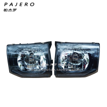 Adapted to Mitsubishi Cheetah Pajero headlight V31V33 2030 Wonder soldier black King Kong headlight crystal lighting