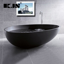 Ordinary bathtub Household freestanding adult bathtub Black bathtub Acrylic couple vertical bathtub Bathroom