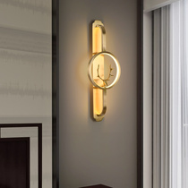 Pinlijia (sika deer) all copper wall lamp modern new Chinese style living room bedroom Zen Chinese style bedside lamp