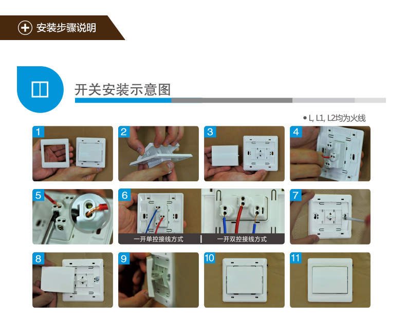 插座面板安装图解图片