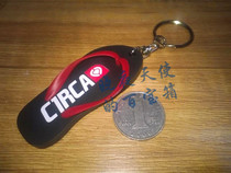  CIRCA C1RCA SCA Mini simulation rubber black flip flops model pendant decoration