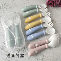 babybjotn Swedish baby eating out training spoon Fork childrens tableware set baby supplementary food spoon