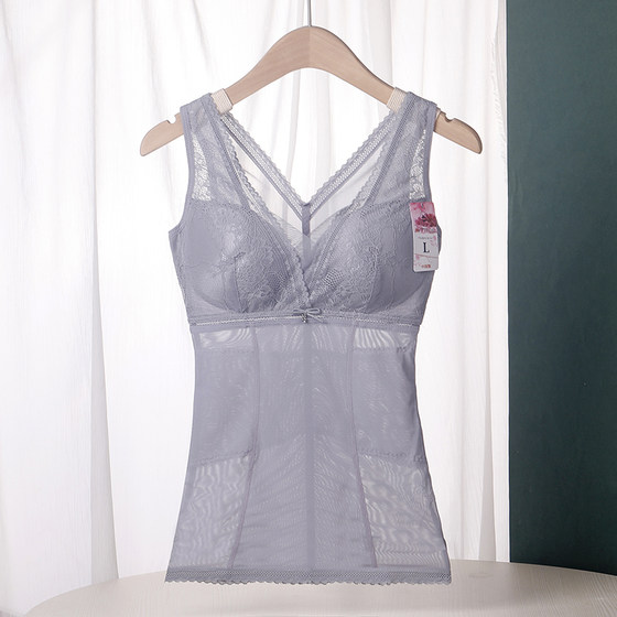 Women's corset vest with bra integrated inner wear belly-closing waist beautiful back summer thin bra body sculpting clothes
Women's corset vest with bra integrated inner wear belly-closing waist beautiful back summer thin bra body sculpting clothes