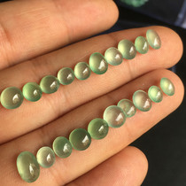 20 grains of Burmese natural ice fine clear water jadeite creative embellishment inlaid bare stone egg noodles