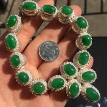 Has been attached to enjoy Fuli jewelry Myanmar natural men and women ice seed Cuiyang jade necklace ring egg noodles