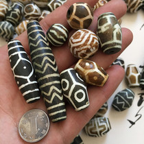 Fulai Myanmar natural tree jade Silicified wood DIY Buntik beads with wood pipe Tianzhu Qishi loose beads direct sales