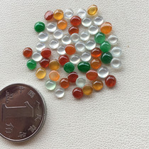 (Already) 56 pieces of first-hand Myanmar natural A goods ice color red yellow white ice green jade naked stone egg noodles