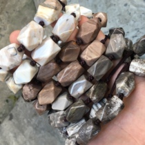 Fulai Jewelry Line Myanmar Natural Tree Jade Beads Bracelet Tree Tree Tree Tree Stone Chain