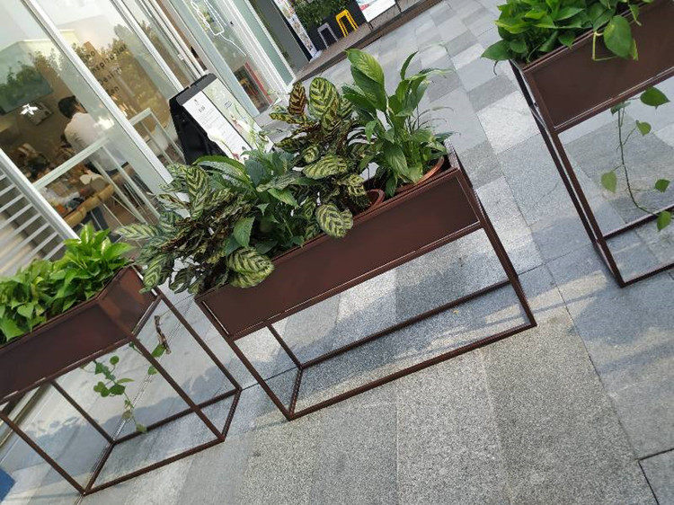 铁艺隔断花架转角绿植花盆架室内阳台客厅落地绿萝花槽长方形花箱