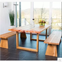 American modern solid wood conference table long table simple rectangular computer desk desk desk desk Table Table Table Table table