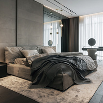 Italian baxter bed light luxury modern simple technology cloth bed master bedroom Nordic style cloth bed double bed soft bed