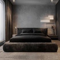 Nordic cloth bed industrial wind light luxury Net red bed atmospheric master bedroom modern simple tatami double 1 8 meters