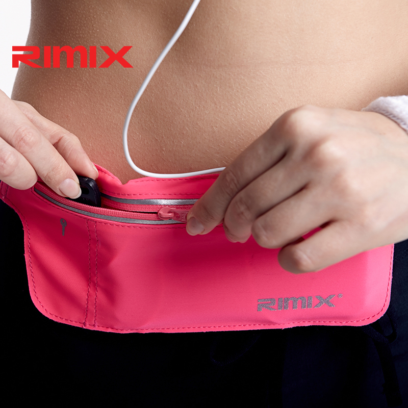 New RIMIX running purse close-fitting sport iPhone Huawei phone waterproof male and female fitness night-run belt