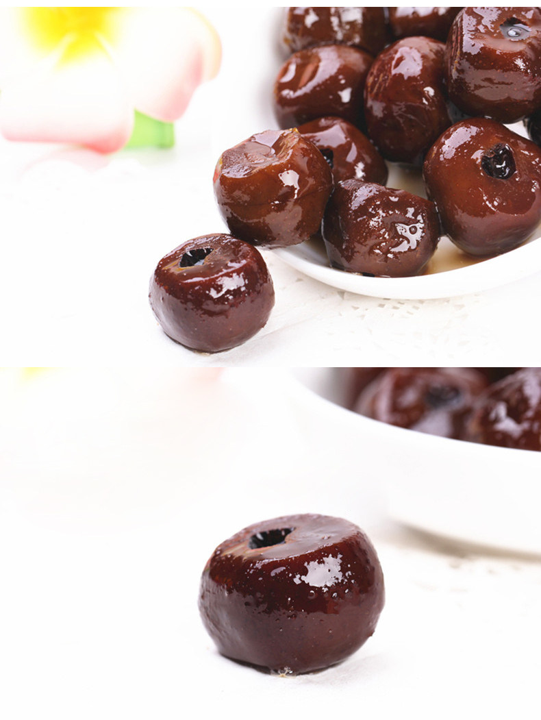 送1包百联食品蜜山楂蜜饯果干休闲零食真空包装蜜山楂138g*6包