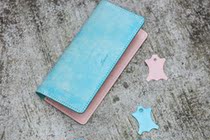 Play leather bereavement x long wallet men and women long wallet custom handmade leather custom free hot word