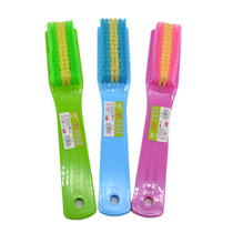 Color plastic widened shoe brush can hang hard hair brush brush shoe cleaning brush collar cleaning brush 8016