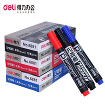 Del 6881 marker black big head pen logistics packing pen marker pen CD pen marker pen