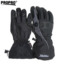 PROPRO ski gloves 2018 winter leather men and women waterproof non-slip thick warm outdoor riding gloves
