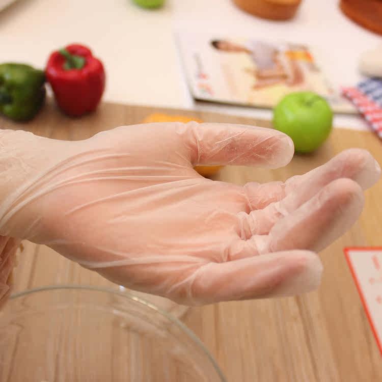 芬微烘焙 加厚pvc手套一次性乳胶手套厨房用食品级一次性手套20只