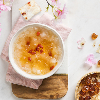 康在此桃胶银耳羹雪莲子皂角米搭配组合冻干便携免煮冲泡即食三碗_好