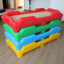 Kindergarten afternoon bed special bed cartoon wood plastic bed Children stacked bed baby early education children bed