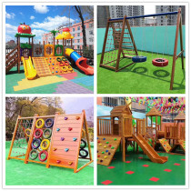 Kindergarten outdoor toy climbing frame childrens sensory training equipment balance beam bridge slide climbing frame combination
