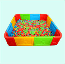 Kindergarten large square round thick plastic game fence childrens ocean ball pool game fence fence
