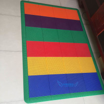 Kindergarten outdoor suspension Mat Sports plastic track suspension type floor basketball playground non-slip mat