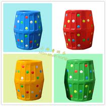 Kindergarten large roller circle children color plastic drill ring drill hole outdoor sports training equipment toys